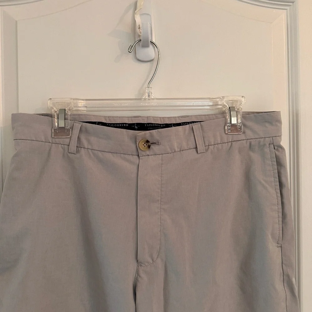 TailorByrd Shorts Mens Performance Stretch Chino‎ Golf Flamingo Logo